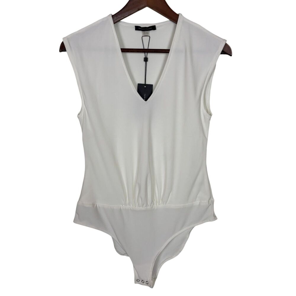 NWT Tommy Hilfiger White Bodysuit Women’s Small Suit Separates